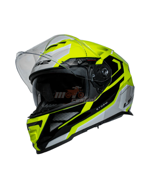 LS2 FF800 Storm II Kronos Helmet - Gloss Yellow White Black