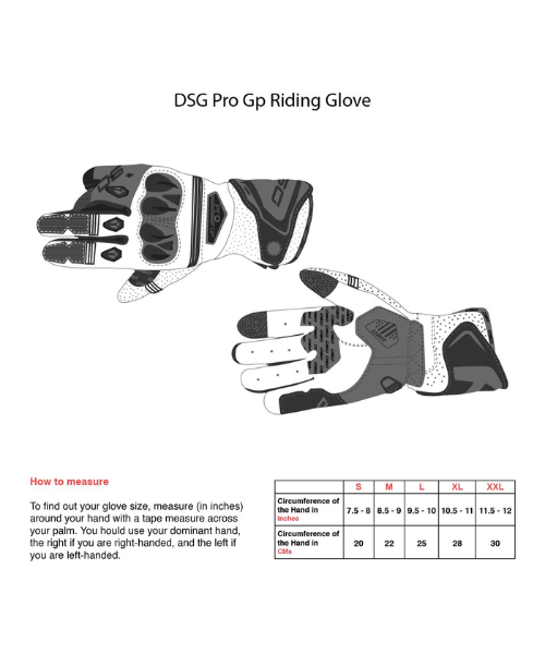 DSG Race Pro V1 Riding Gloves - Black Yellow Fluo White