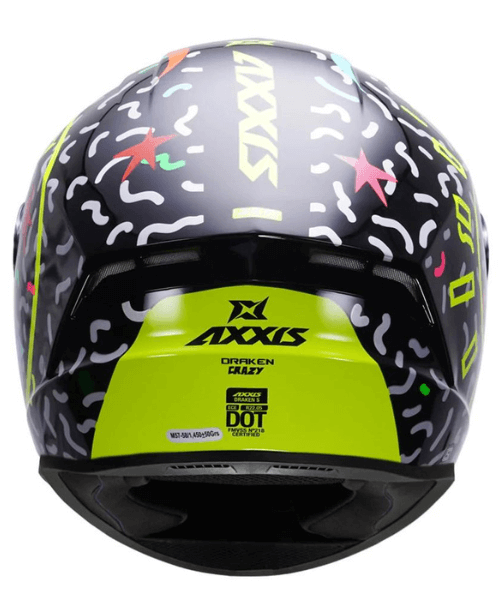 Axxis Draken S Crazy Helmet - Fluorescent Yellow