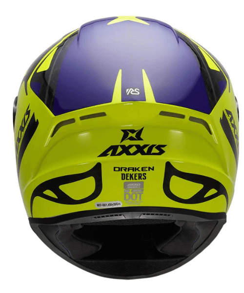 Axxis Draken S Dekers Helmet - Fluorescent Yellow