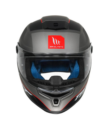 MT Hummer B AXN C15 Helmet - Matt Fluorescent Red