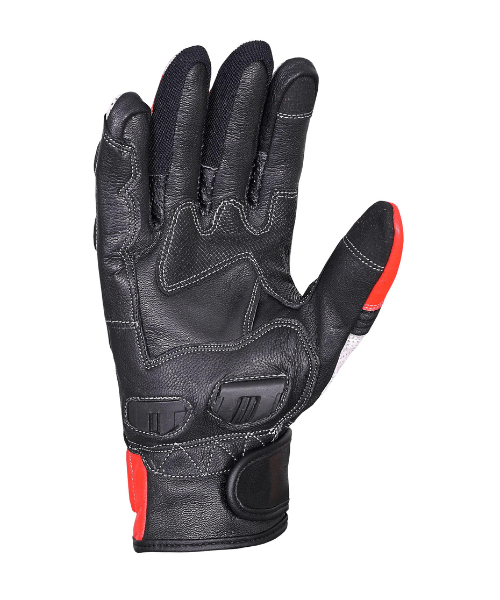 Tarmac Swift Motorcycle Riding Gloves - Black White Red