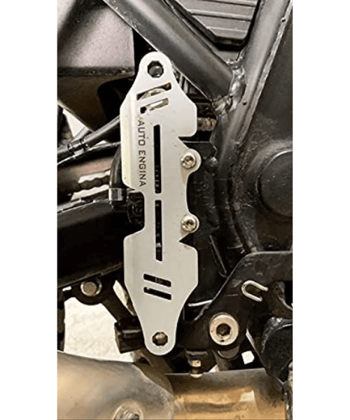 Auto Engina Himalayan Brake Cylinder Guard Compatible For Royal Enfield Himalayan BS3,BS4,BS6 & Himalayan Scram 411 - Silver