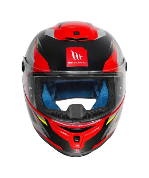 MT Hummer B Nighthawk Helmet - Gloss Fluorescent Red