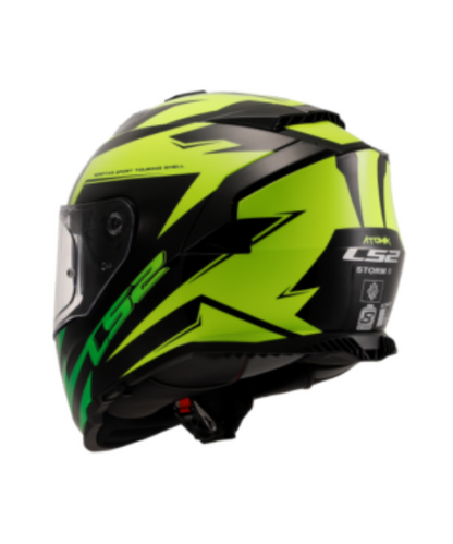 LS2 FF800 Storm II Atomik Helmet - Hi Viz Yellow Shadow