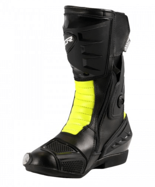 Axor Splitstream Motorcycle Riding Boots - Black Neon Green