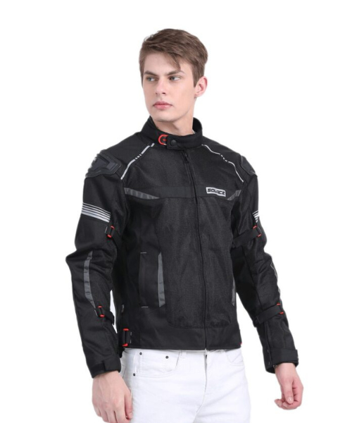 Solace Ramble V2 Motorcycle Riding Jacket - Black Grey