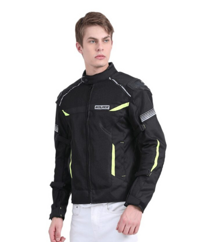 Solace Ramble V2 Motorcycle Riding Jacket - Black Neon