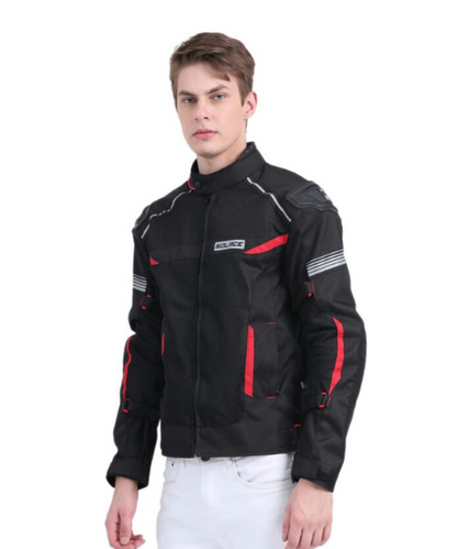 Solace Ramble V2 Motorcycle Riding Jacket - Black Red