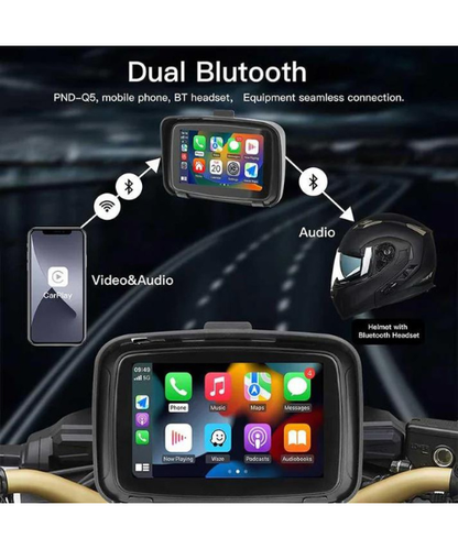 Fahren Motorcycle GPS CarPlay Android Auto Screen - Quick Release - Q1