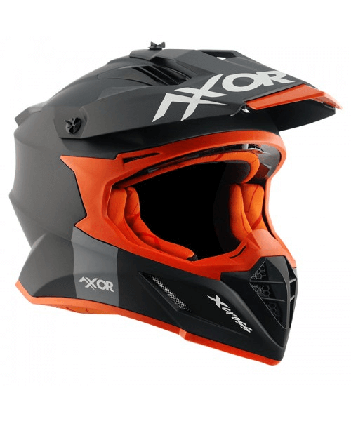 Axor X-Cross Helmet - Dull Black Orange