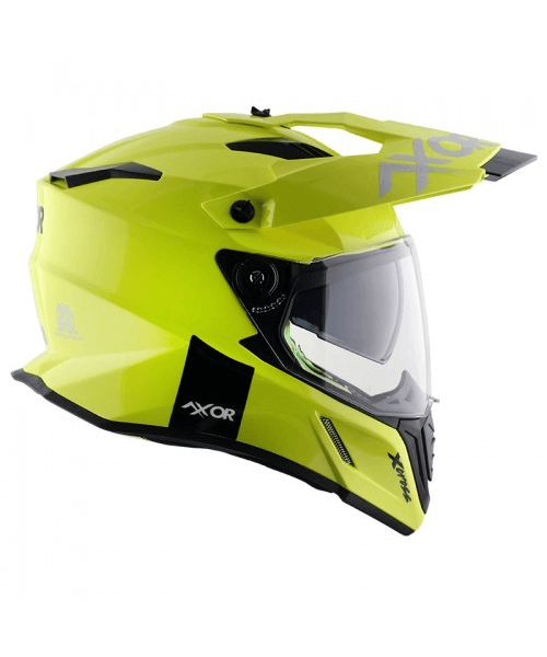 Axor X-Cross Dual Visor Sc Helmet - Neon Yellow Green