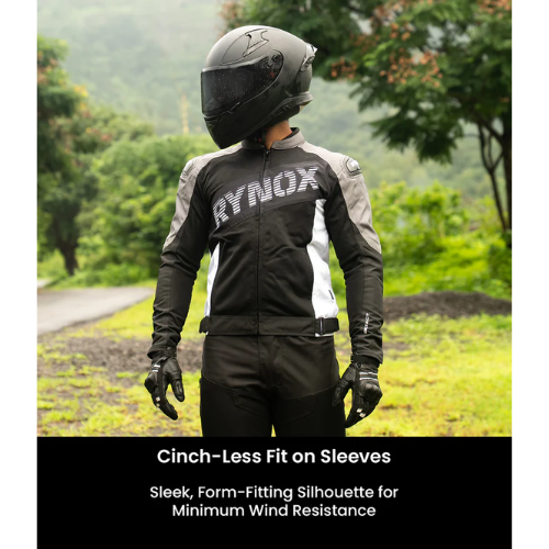 Rynox Delta GT Motorcycle Riding Jacket - Black Grey