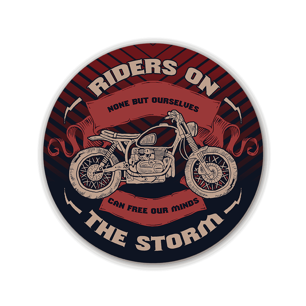 Riders on the Storm Sticker