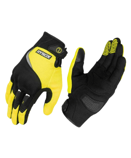 Rynox Helium GT Riding Gloves - Black Yellow