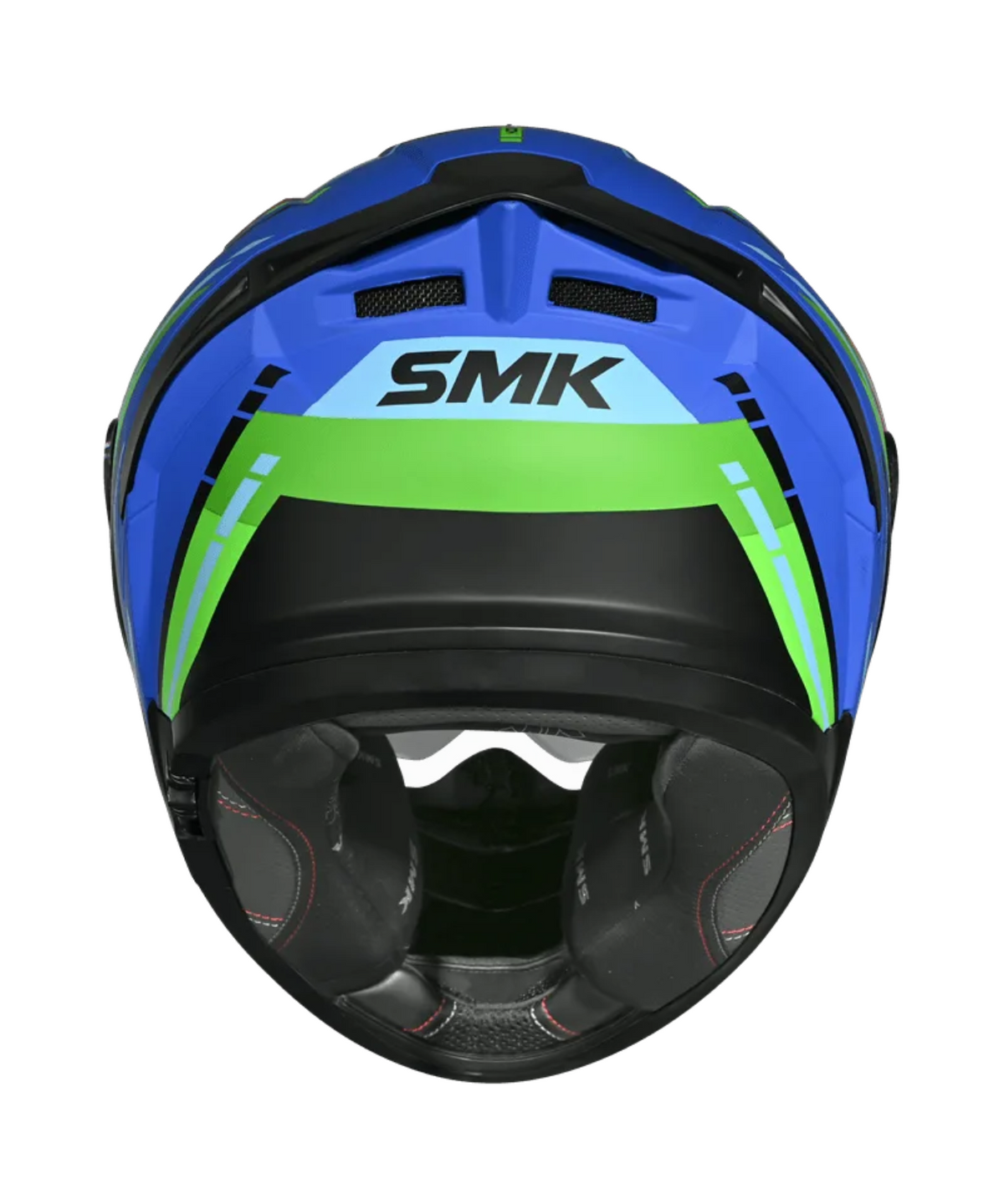 SMK Typhoon Sports Tourer GRPS GL585 Full Face Helmet - Gloss Blue Green - SMK