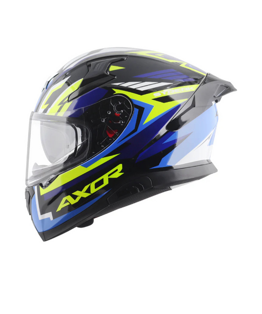 Axor Apex Streak Helmet - Gloss Black Blue