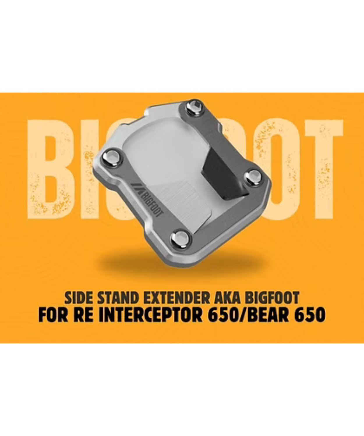 Motoverse Factory Customs Bigfoot Shoe Stand Extender for RE Interptor 650 / GT650 / BEAR 650 / Shotgun 650 - MB-RE-650