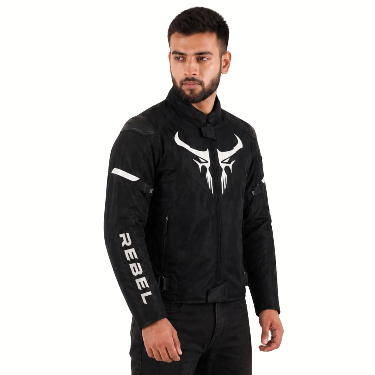 Lone Ranger Rebel Riding Jacket - Black White - Lone Ranger