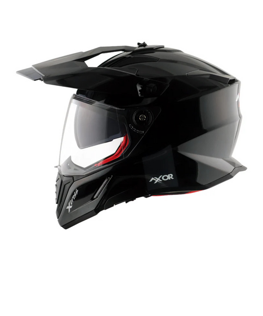 Axor X-Cross Dual Visor Sc Helmet - Black Red