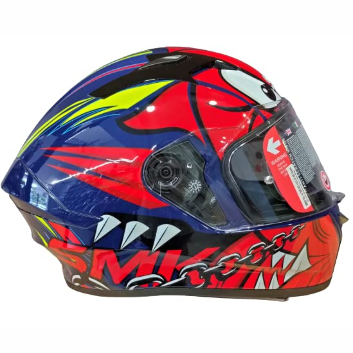 SMK Stellar Monster GL531 Red Blue Helmet - SMK