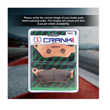 Crank1 Sintered Brake Pads for BMW K 1600 GT / GTL (2017-2021)