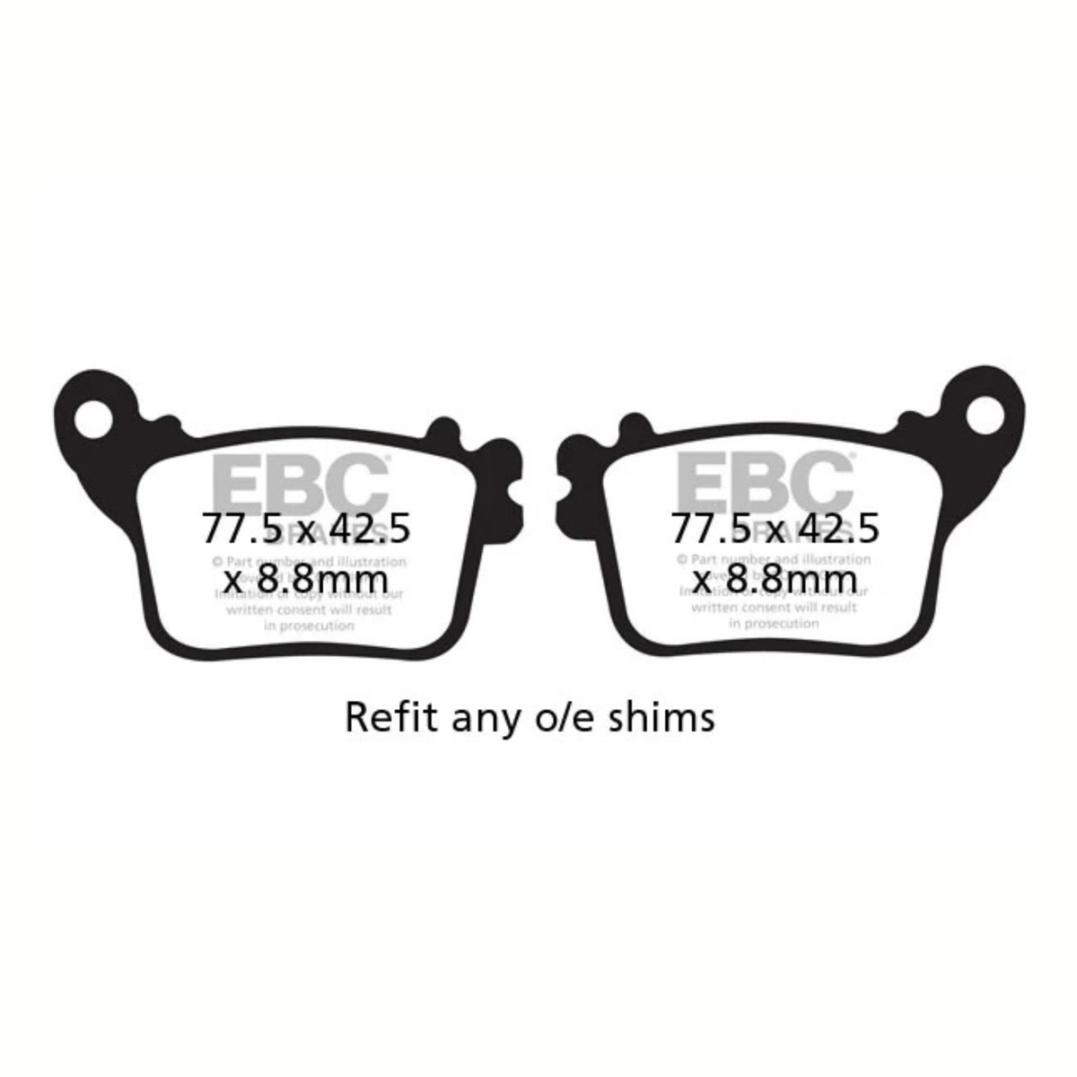 EBC Suzuki GSX-R 1000 (2009-2011) Fully Sintered Brake Pads