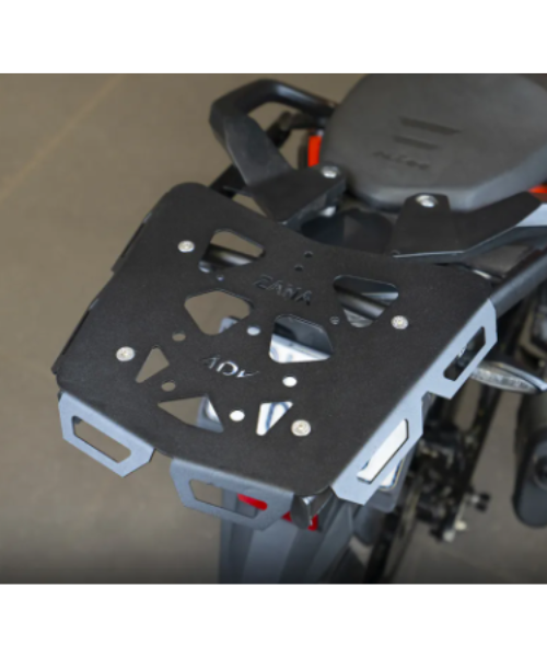 Zana Top Rack With Ms Plate Texture Matt Black V -2 Compatible With Grab Rail KTM ADV 250/390 / 390 X - ZI-8343