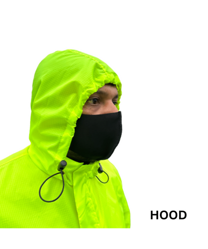 Bison ProGear Aqua Shield Rain Hoodie - Hi-Viz Yellow