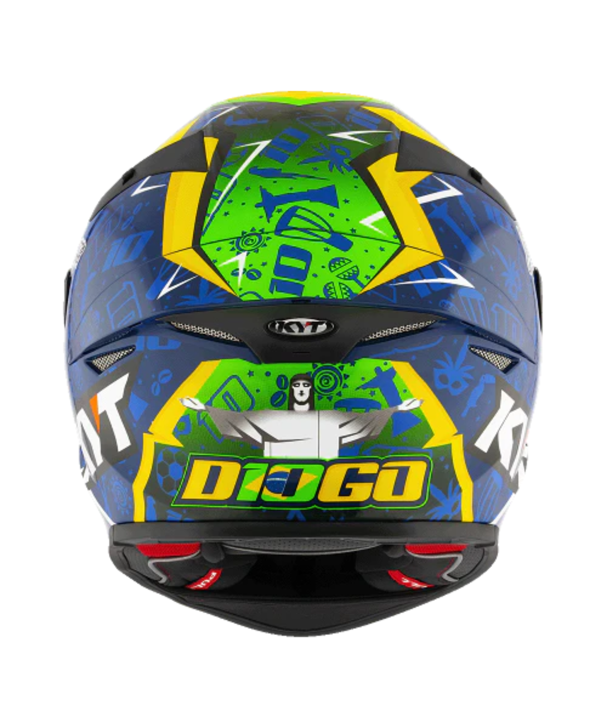KYT TT-Revo Diogo Moreira 2024 Replica Helmet - Gloss Blue - KYT Helmets