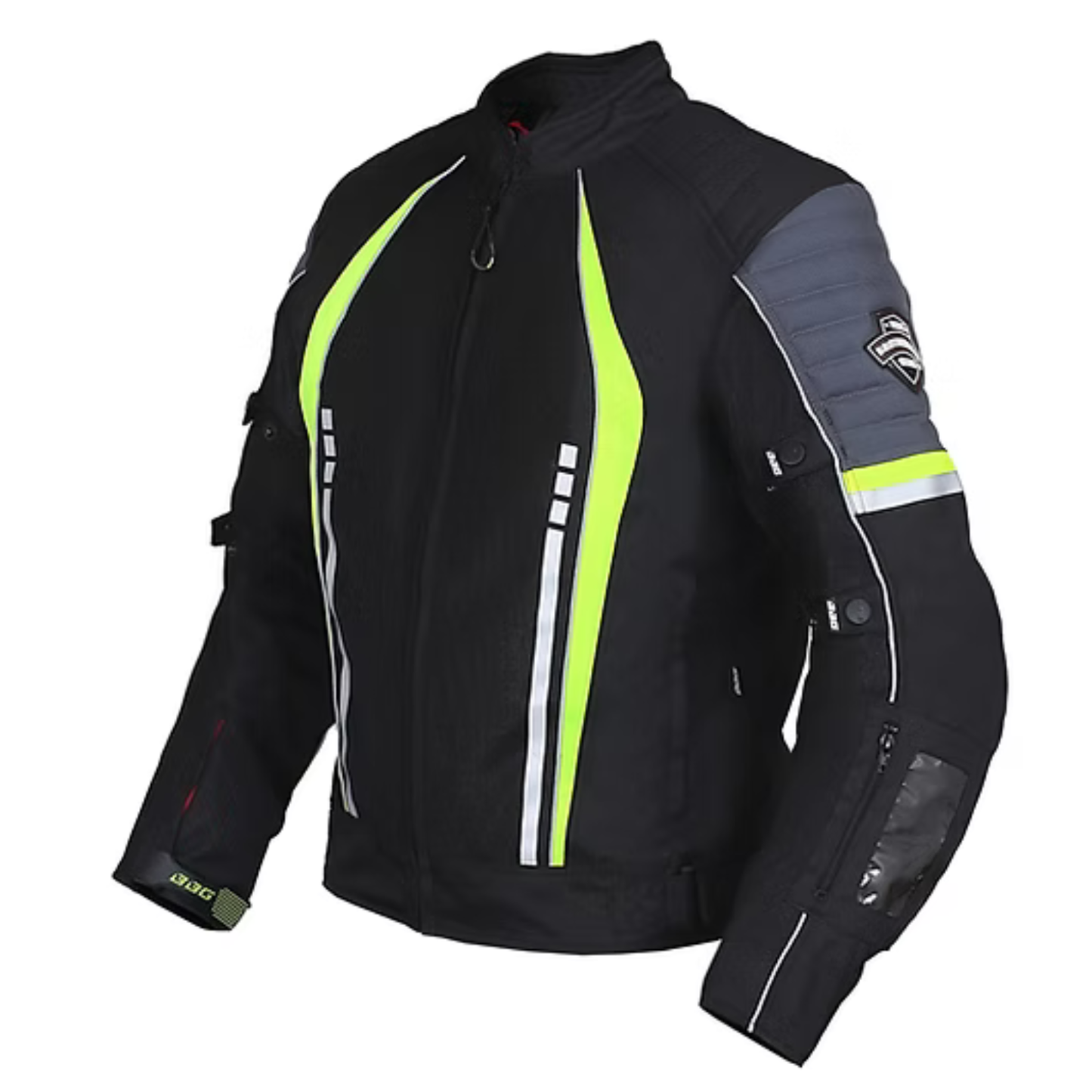 BBG Voyager Riding Jacket with Rain Liner - Neon