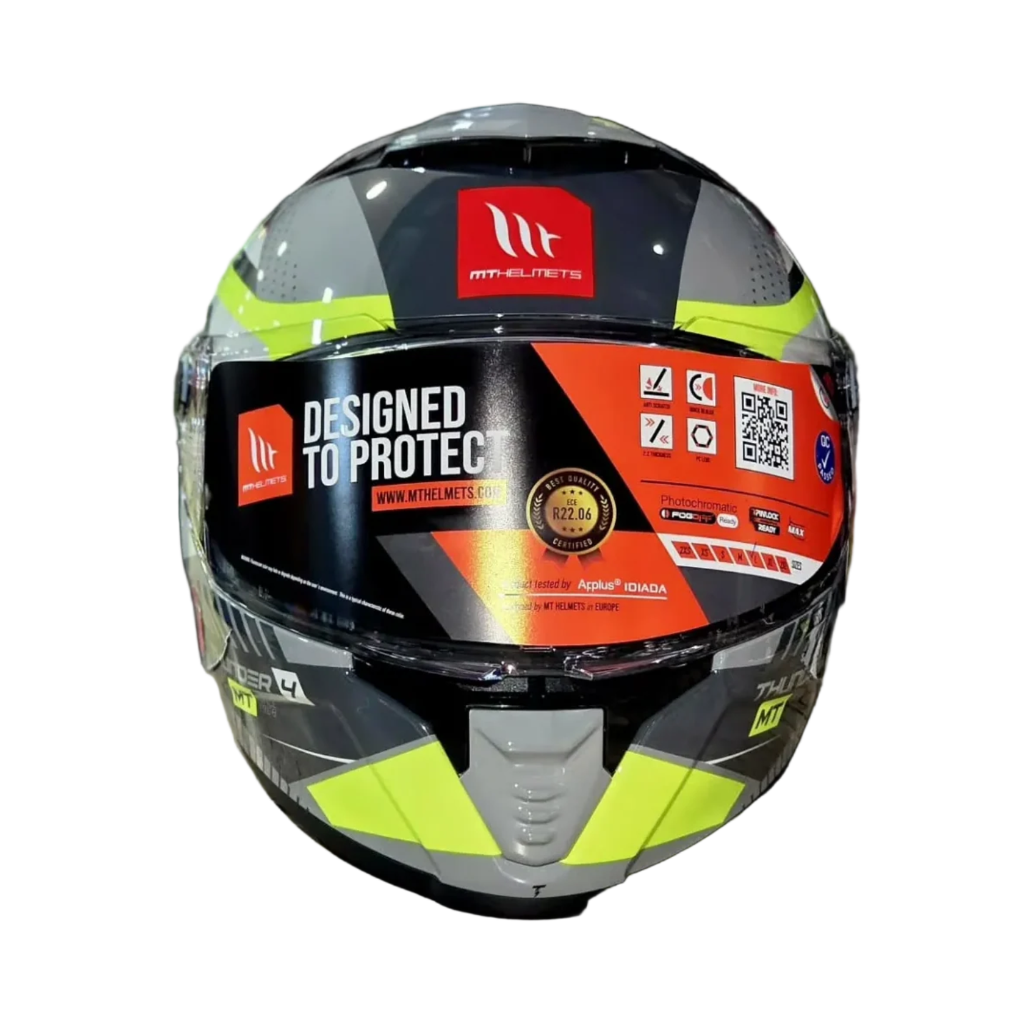 MT Thunder 4 SV Luminence H3 Helmet - Gloss Fluor