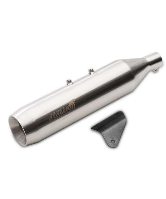 Silver Stallion RE Glide Himalayan 411 / Scram 411 / Scram 440 Performance Exhuast Systems - Matt Brushed Finishes