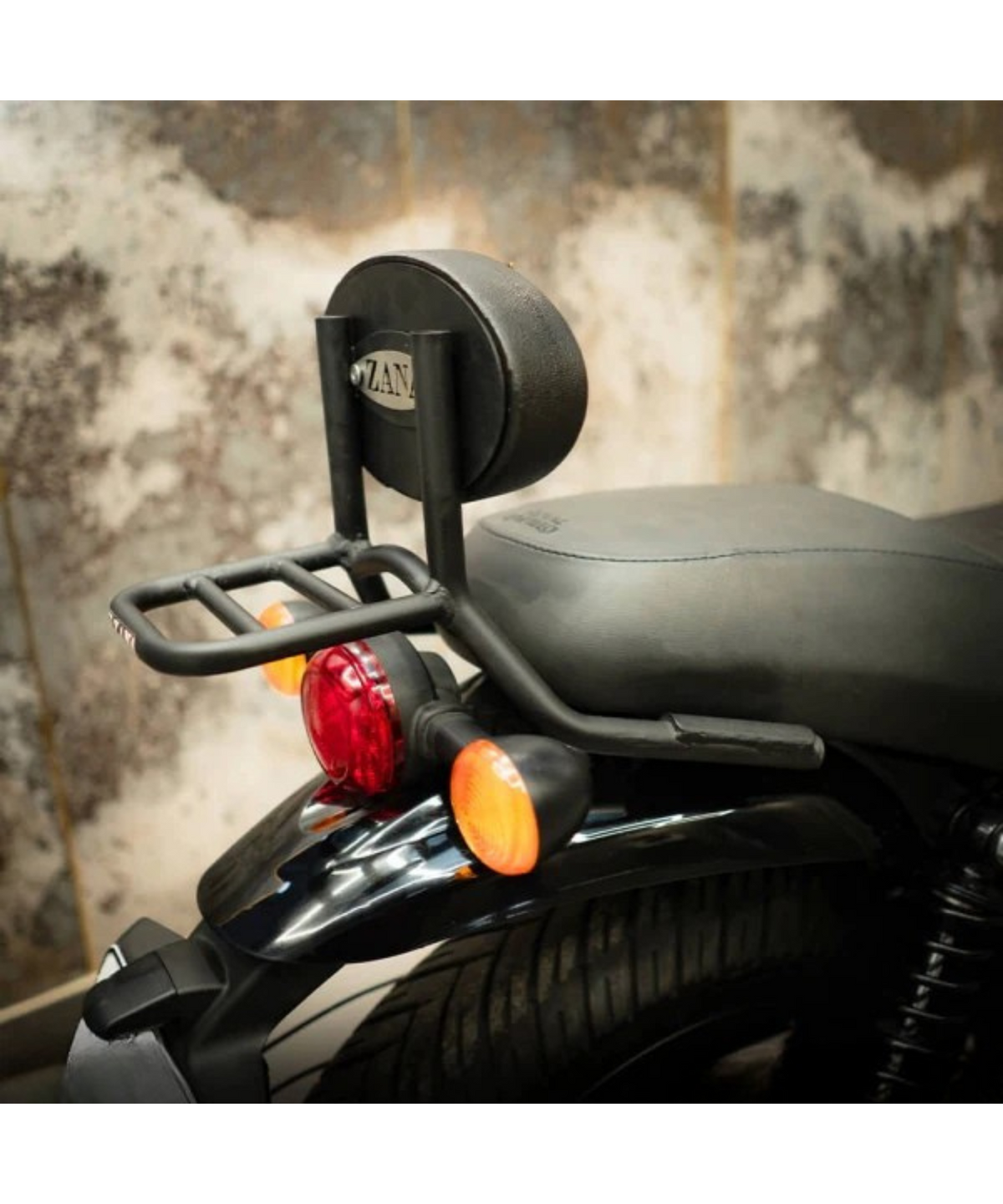 Zana Royal Enfield Hunter 350 Backrest with Parcel Shelf - ZI-8267 - Zana