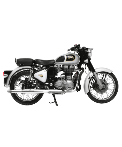 Red Rooster Performance Rumbler Exhaust for Bullet 350 / 500 / Royal Enfield Classic 350/ 500 / Thunderbird / Standard 350 and 500 - Silver Polish