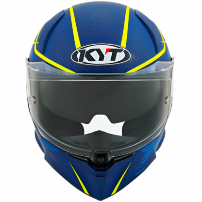 KYT R2R Pro Concept Helmet - Matt Blue Yellow