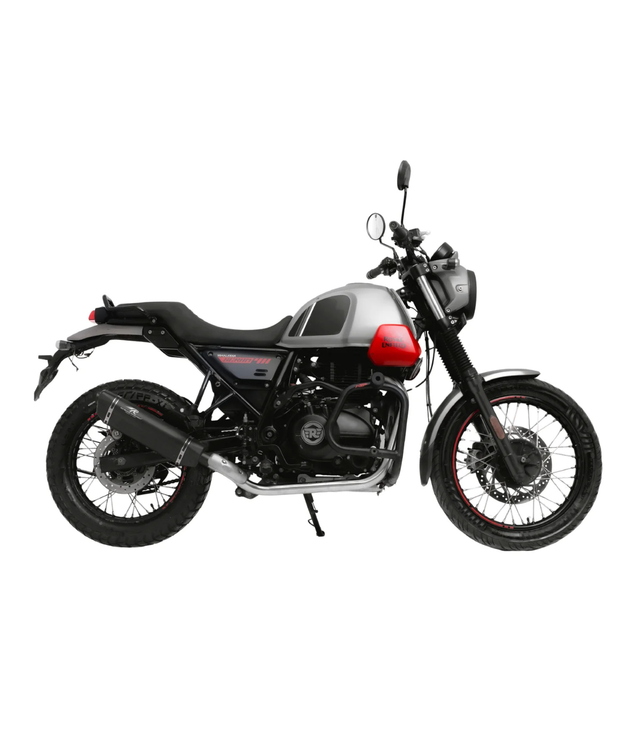Red Rooster Performance Vertex Exhaust for Himalayan 411/ Scram 411 / Scram 440 - Black Matte
