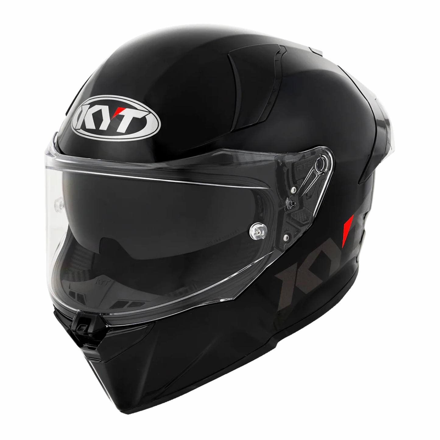 KYT R2R Pro Plain Helmet - Gloss Black