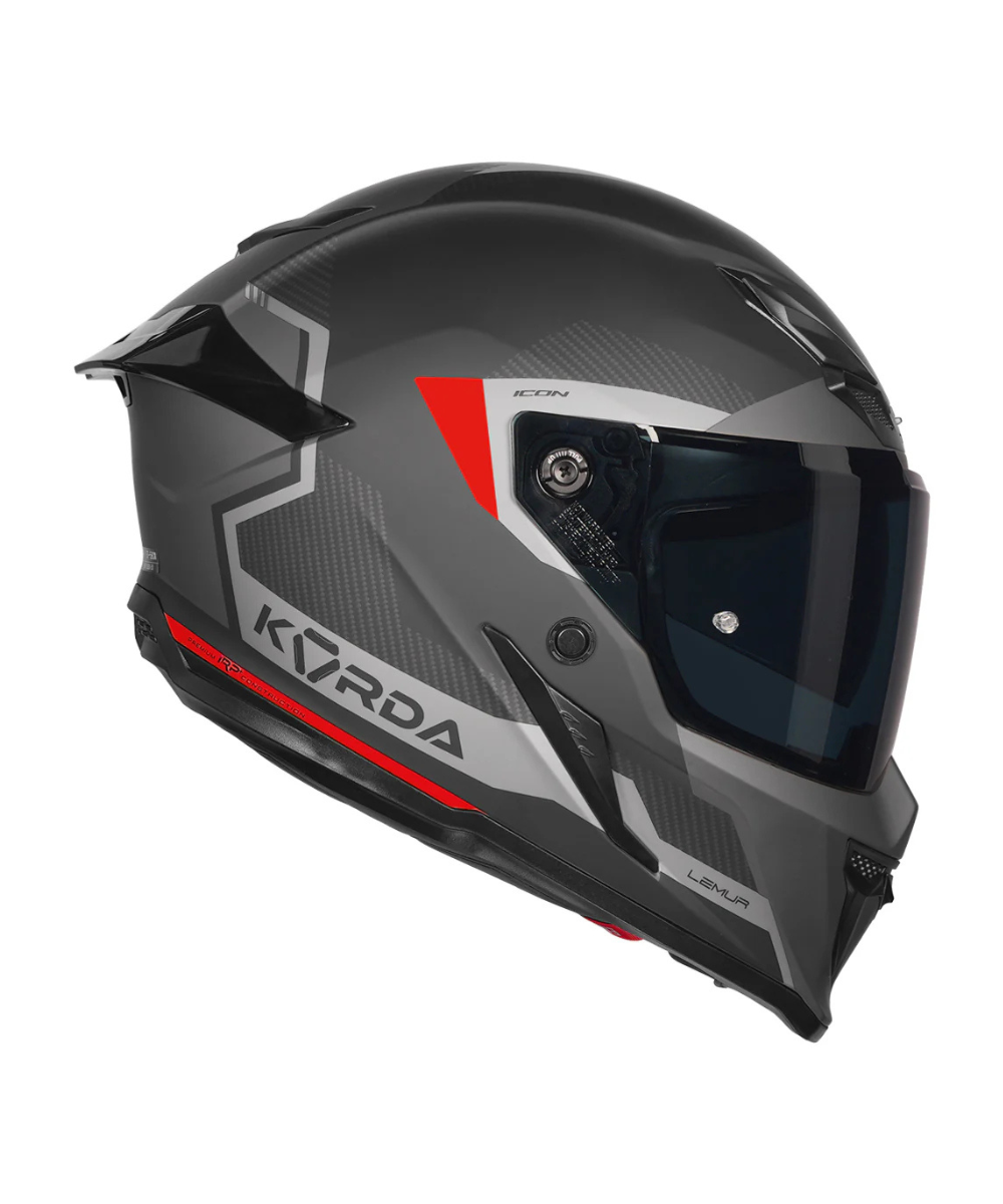 Korda Icon Lemur Helmet - Matt Red