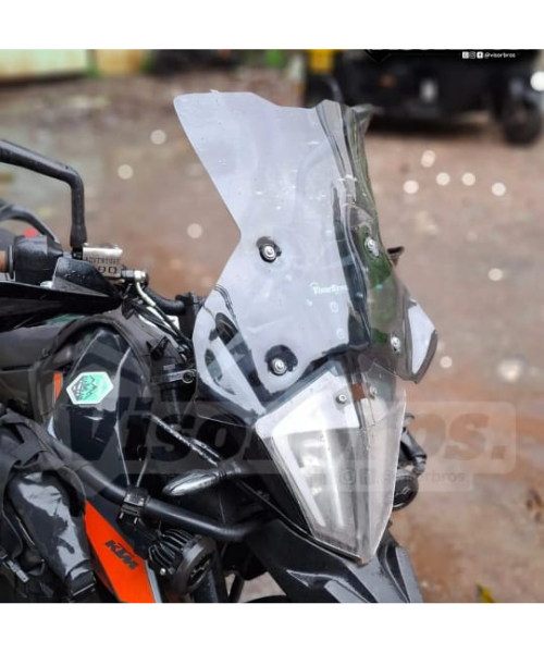 VisorBros Airflow Max Windscreen for the KTM Adventure 390/250/X - Light Smoke