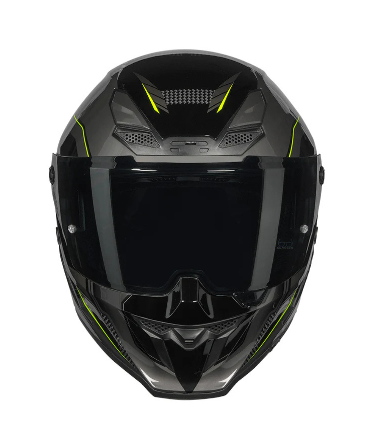 Korda Icon Strike Helmet - Gloss Grey Fluorescent Yellow