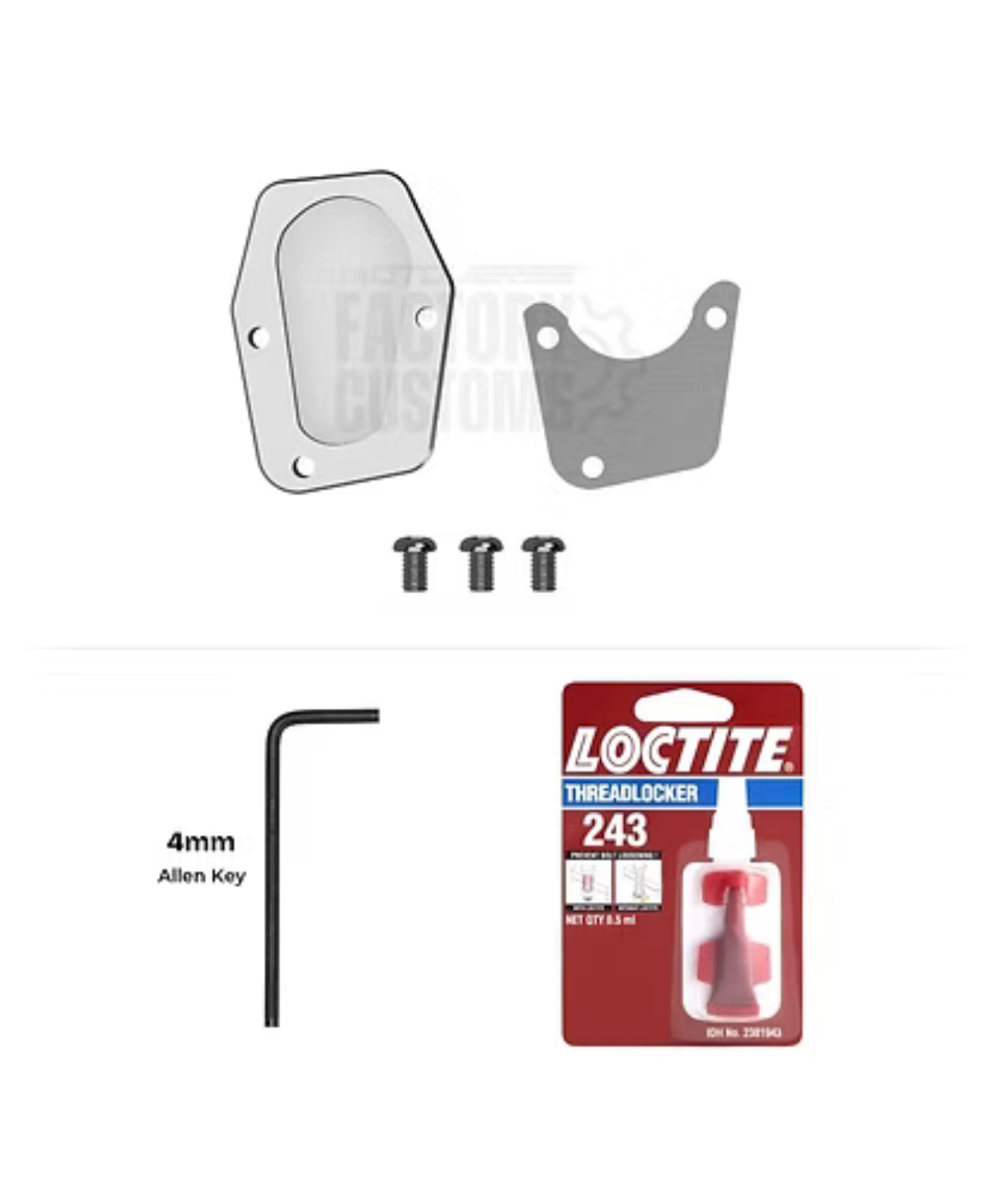 Motoverse Factory Customs Bigfoot Shoe Stand Extender for Bajaj Ktm rc / Duke (Long) -  MB-KTM-Long