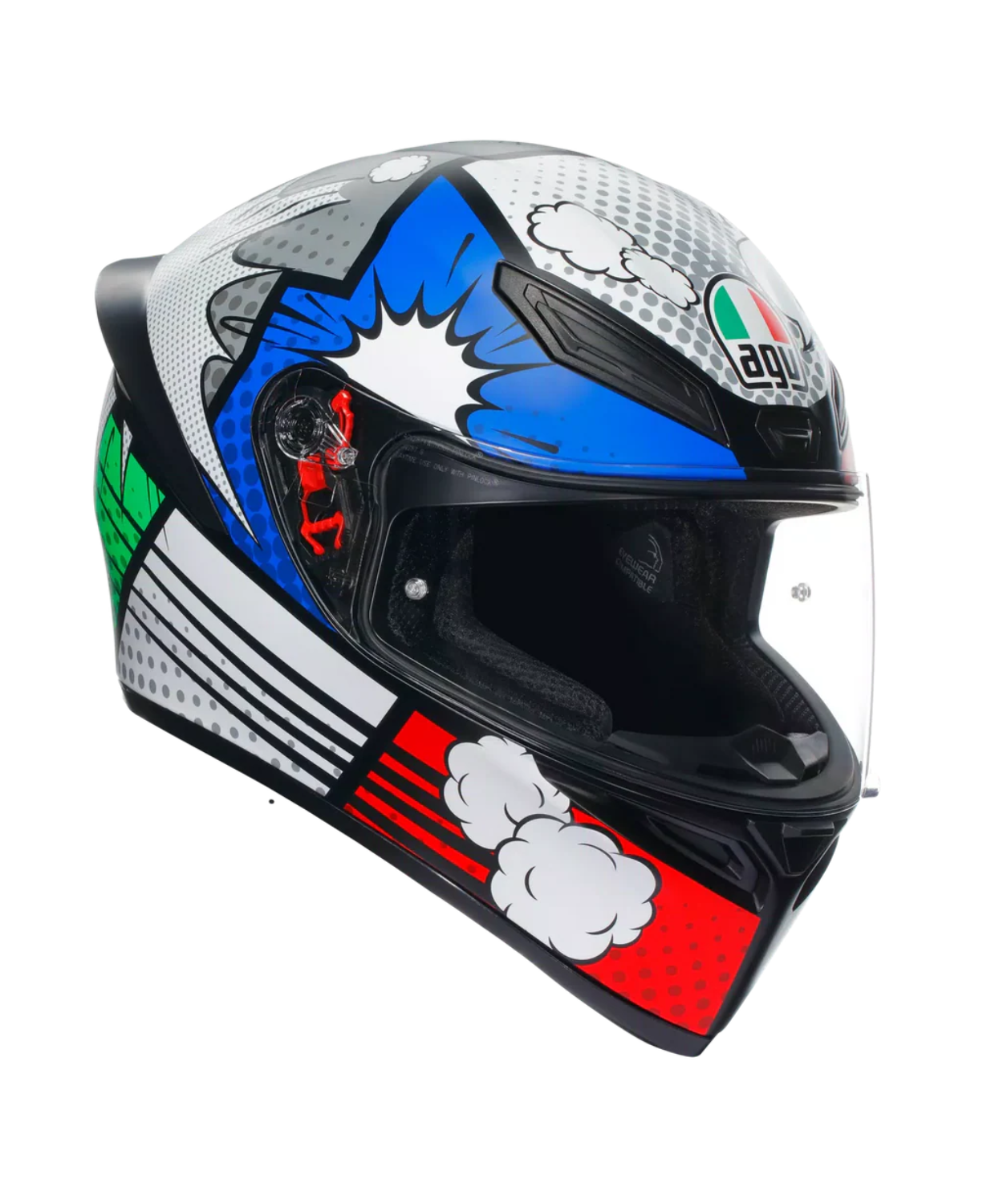 AGV K1 S Bang Helmet - Matt Italy Blue