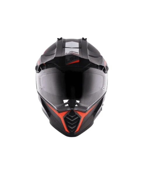 LS2 MX436 Pioneer Evo Dual Sport Helmet - Router Black Orange - LS2
