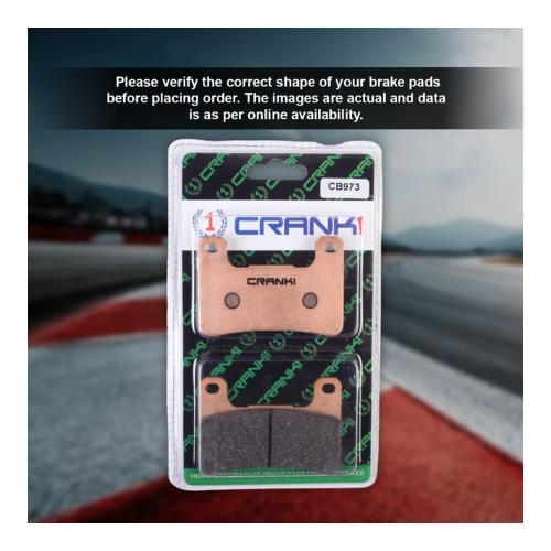 Crank1 Fully Sintered H2 Series Brake Pads for Suzuki Hayabusa (2008-2012)