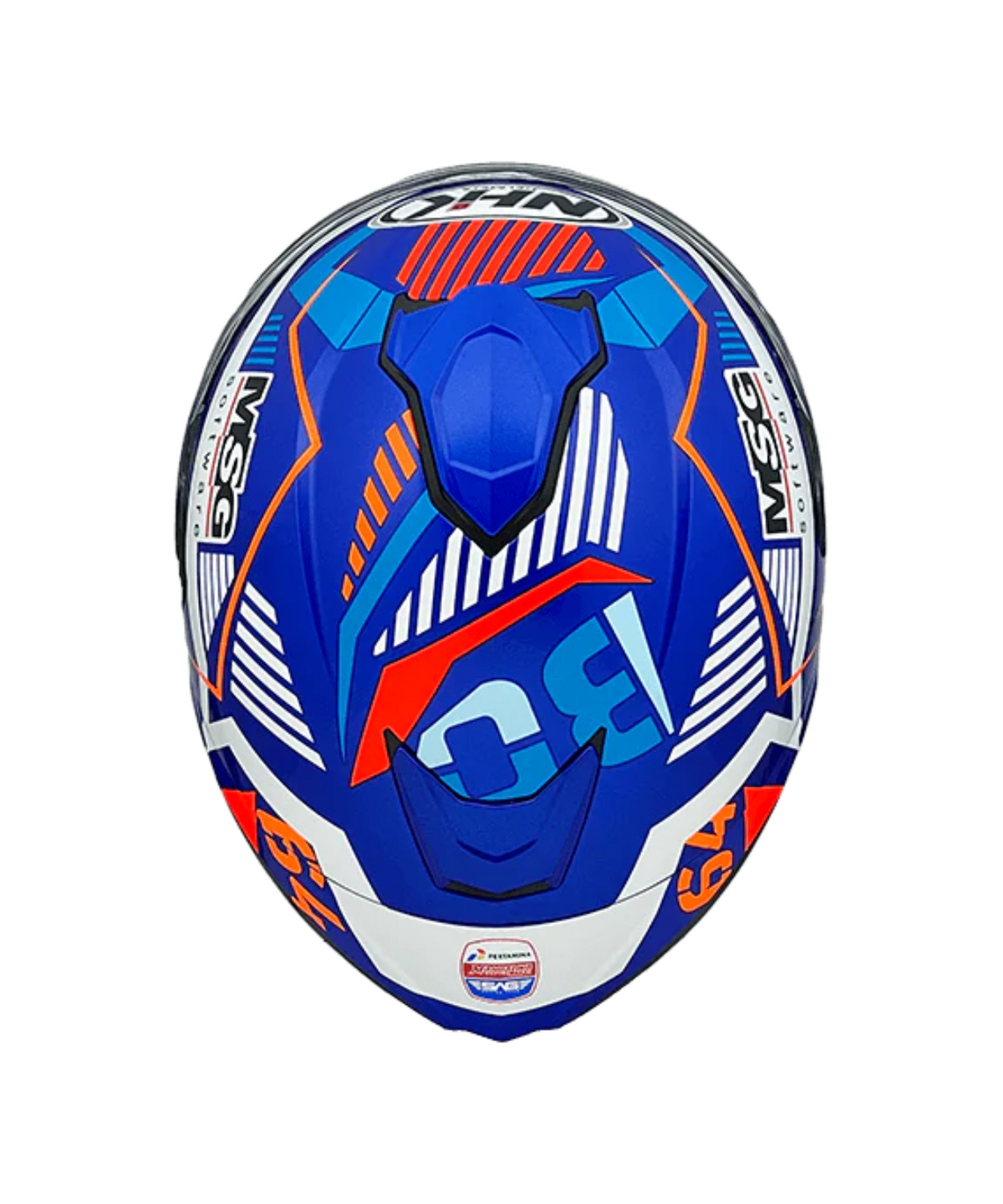 NHK K5R BO Bendsneyder #5 Helmet - Gloss Blue White - NHK