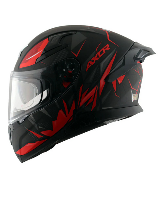 AXOR Apex Hunter D/V Helmet - Dull Black Red