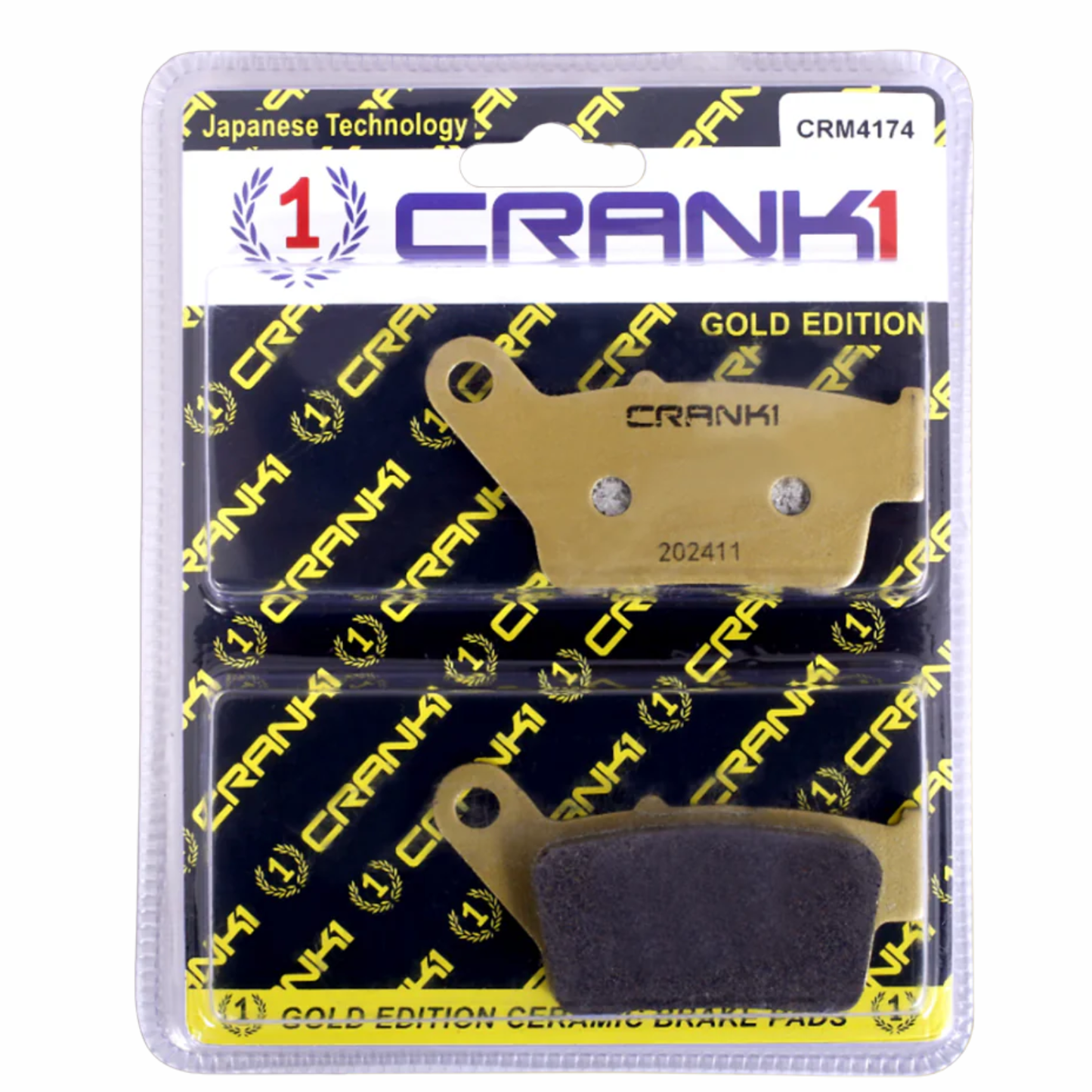 Crank1 Ceramic Brake Pads for Bajaj Pulsar N160 (2022-2025)
