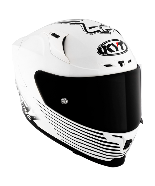 KYT Striker AF37 Livery Helmet - Gloss White Black