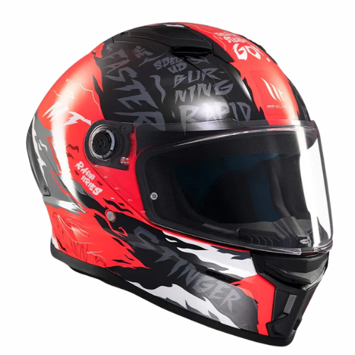 MT Stinger 2 Ardent C5 Helmet - Gloss Black Red